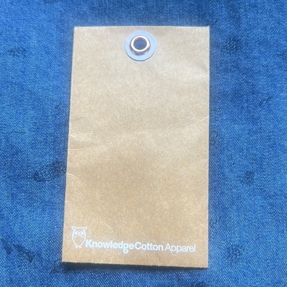 Knowledge Cotton Apparel Organic Chambray Denim Button Rocket or Popcorn Shirt - Picture 12 of 13